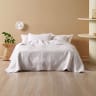 Linen House White Lilou Quilt Set - Double 