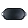 Victoria Enamelled Oval Serving Cast Iron Griddle - Large 