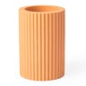 Alkaline Medium Ribbed Candle Holder - Apricot Crush 