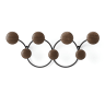 Umbra Dotsy 7 Hook - Black & Walnut