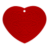Le Creuset Silicone Heart Trivet - Cerise