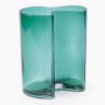 Thread Office Organic Column Glass Vase - Teal