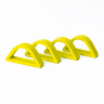 Alkaline Arched Napkin Rings, Set of 4 - Cyber Lime