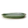 Mervyn Gers Glazed Stoneware Oval Serving Platter, 46cm - Fig Green