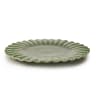 Mervyn Gers Paper Collection Glazed Stoneware Side Plate, 19cm - Fig Green