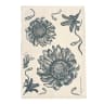 Halo Dish Covers African Flowers Cotton Tea Towel - Midnight Blue