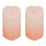 Le Creuset Heart Salt & Pepper Shakers, 130ml - Peche