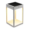 Litehouse Solar Outdoor Lantern with Touch Control - White
