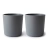 Mushie Baby Cups, Set of 2 - Smoke