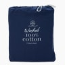 Thread Office Navy Washed Cotton Fitted Sheet - Double 