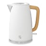 Swan Fjord Rapid Boil Cordless Kettle, 1.7L - White