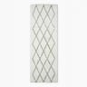Thread Office Crisscross Shaggy Bath Mat, 60cm x 140cm - Shadow Sage