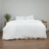 Thread Office White Chunky Waffle Duvet Cover Set - Super King 