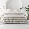 Linen House Stone Sydney Duvet Cover Set - Queen 