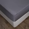 Thread Office 400 Thread Count Charcoal Percale Weave Fitted Sheet - Queen XLXD 