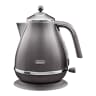 DeLonghi Icona Metallics Cordless Kettle, 1.7L - Grey