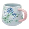 Cath Kidston Archive Rose Twisted Handle Billie Mug, 350ml - Powder Pink