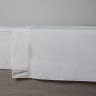 Thread Office 400 Thread Count White Percale Weave Flat Sheet - Double/Queen 