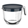 Mepal Chef It Glass Measuring Jug with Lid, 1L - Navy