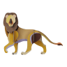 Studio ROOF Wild Animals Paper Wall Art - Lion 