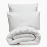 Thread Office White Muslin Cotton Duvet Cover Set - King 