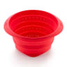 Lekue Collapsible Silicone Colander, 23cm - Red