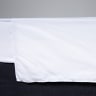 Thread Office White Brushed Cotton Flat Sheet - Double/Queen 