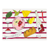 Tavola Biodegradable Paper Placemats, Pack of 25 - Magenta