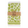 Tavola Leopard Slim Biodegradable Paper Serviettes, Pack of 24 - Apple
