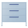 Popstrukt Sprinkles Chest of Drawers - Blueberry Splash