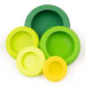 Food Huggers Silicone Airtight Food Covers, Set of 5 - Fresh Greens