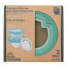Food Huggers Adjustable Silicone & Glass Lids, Set of 3 - Gradual Green