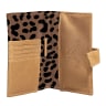Thandana Laminated Fabric Mini Travel Wallet - Cheetah Coffee