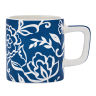 La Cafetiere Blu Fiorato Ceramic Espresso Cup, 120ml - Blue