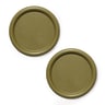 Alkaline Stackable Coasters, Set of 2 - Olive