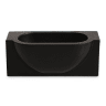Alkaline Block Vertical Soap Dish - Black