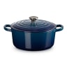 Le Creuset Signature 3.3 Litre Round Cast Iron Casserole, 22cm - Agave Blue