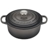 Le Creuset Signature 3.3 Litre Round Cast Iron Casserole, 22cm - Flint