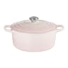 Le Creuset Signature 3.3 Litre Round Cast Iron Casserole, 22cm - Shell Pink