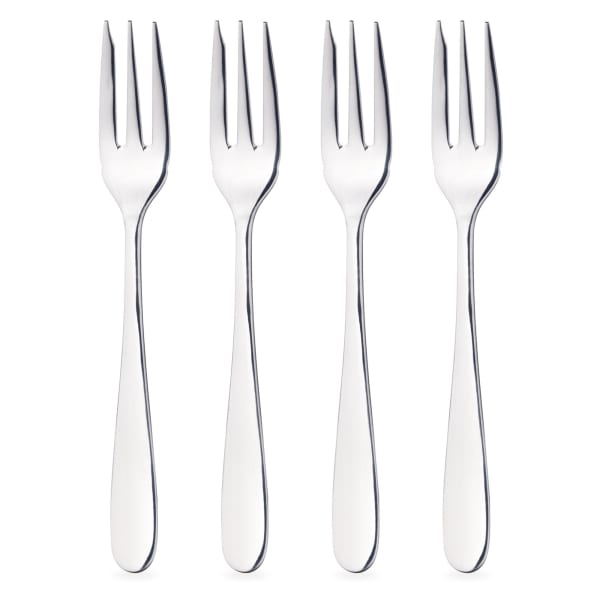 MasterClass Stainless Steel Cake Fork, Set of 4