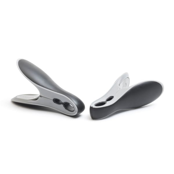 Brabantia Smart Clothes Pegs, Set of 8, Black & Grey