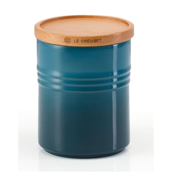 Le Creuset Medium Stoneware Storage Jar with Wooden Lid - Yuppiechef