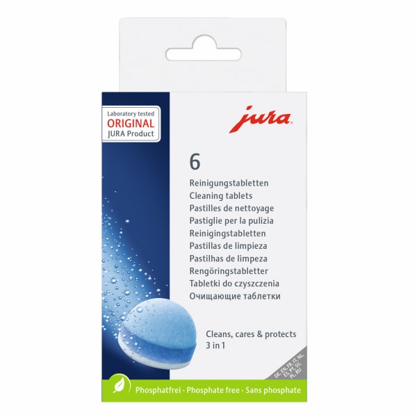 Jura Three-Phase Cleaning Tablets, Box of 6