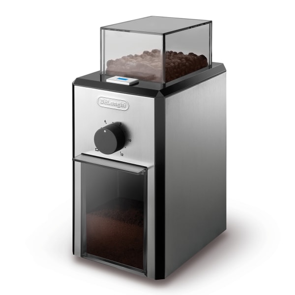 DeLonghi Burr Coffee Grinder, Stainless Steel