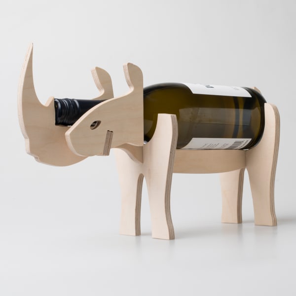 Native Decor Rhino Wine Holder