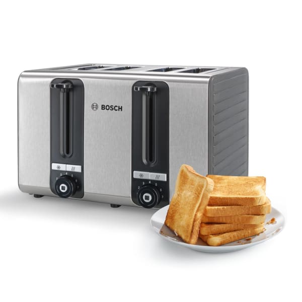 Bosch Stainless Steel 4-Slice Toaster, 1800W