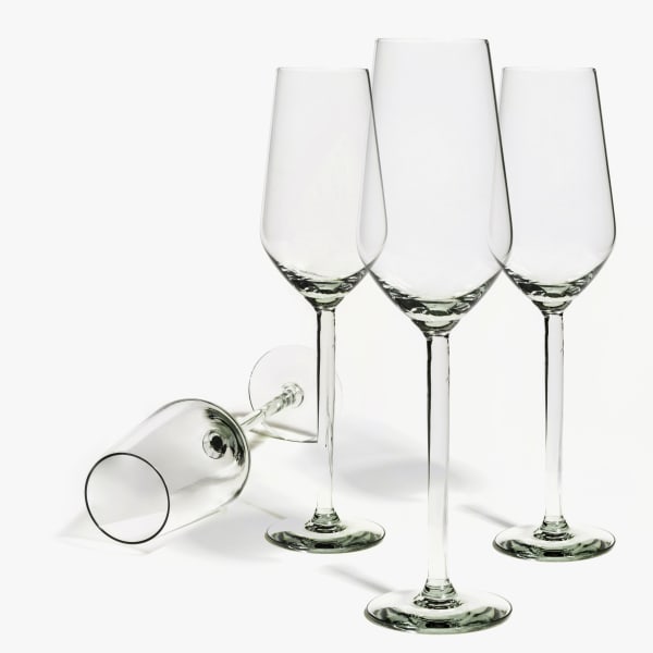 Ngwenya Glass Vulindlela Champagne Flutes, Set of 4