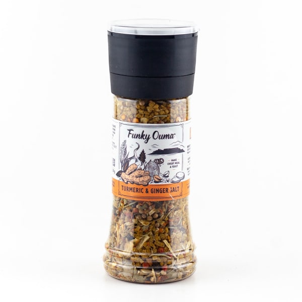 Funky Ouma Turmeric & Ginger Salt Grinder, 250ml