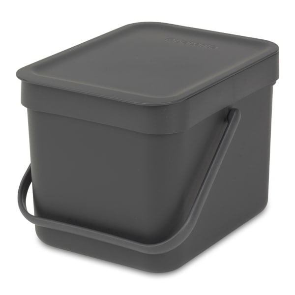 Brabantia Sort & Go Waste Bin, 6L, Grey