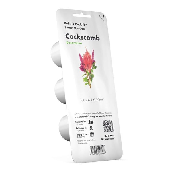 Click & Grow Cockscomb Seed Pod Refill for Smart Garden, Pack of 3